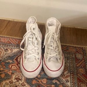 High top converse chuck taylor white